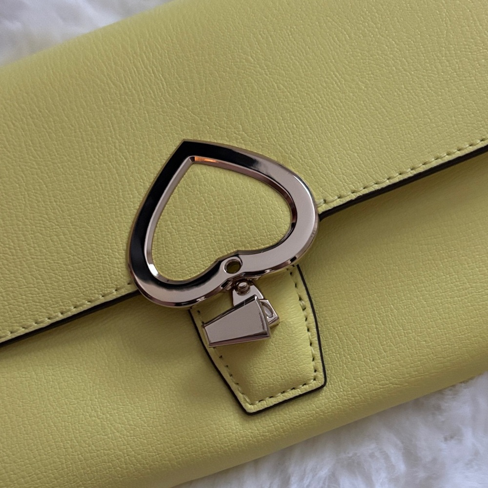 Kate Spade Yellow Crossbody Bag with Chain Strap - Picture 4 of 7